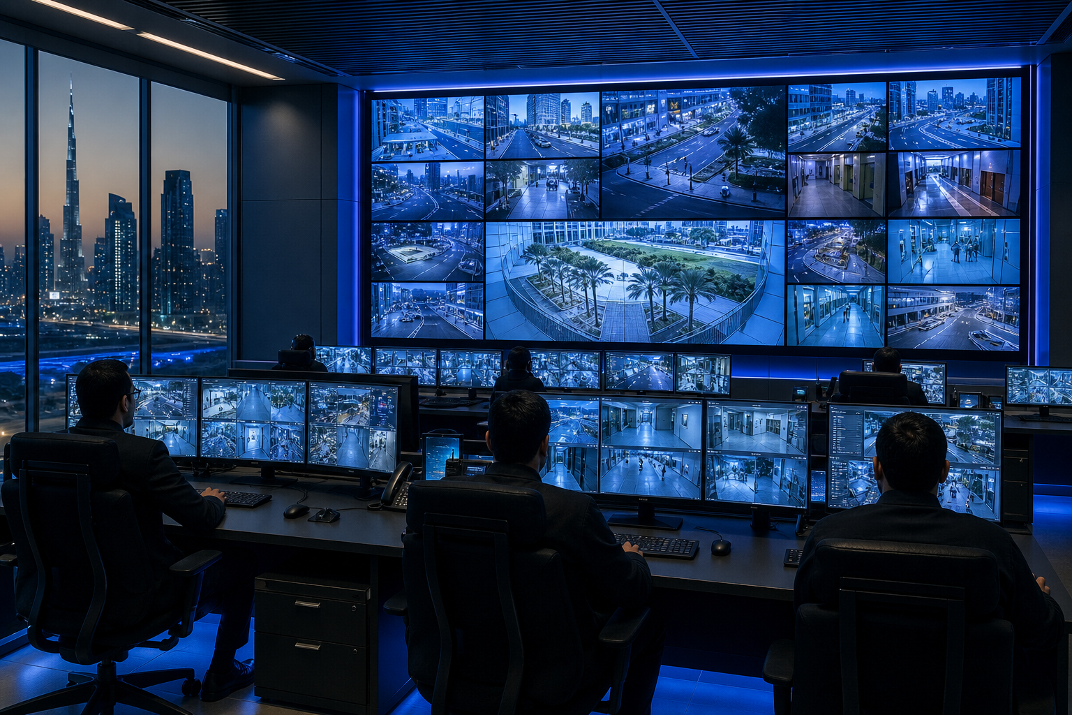 Security operations control room