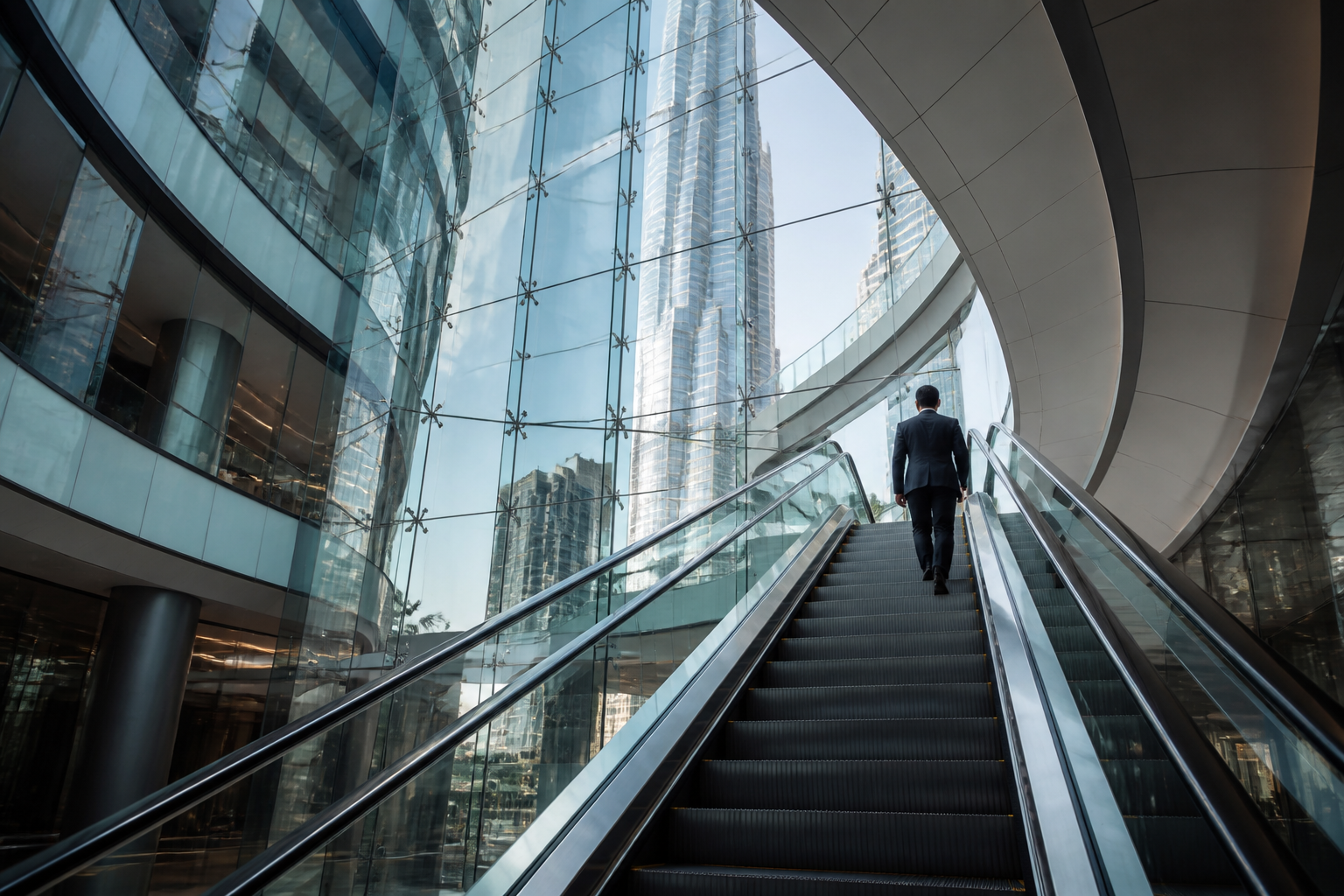 Corporate building atrium